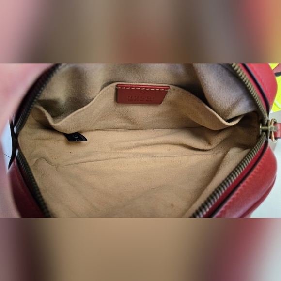 Gorgeous Gucci Marmont Matelasse Belt Bag with Gold GG Logo 70•30 - Picture 5 of 10